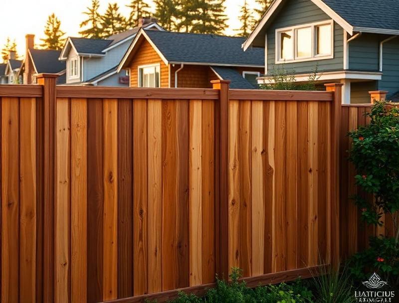 Custom board-on-board cedar fence installed by Masters Fences in Five Oaks, Beaverton OR