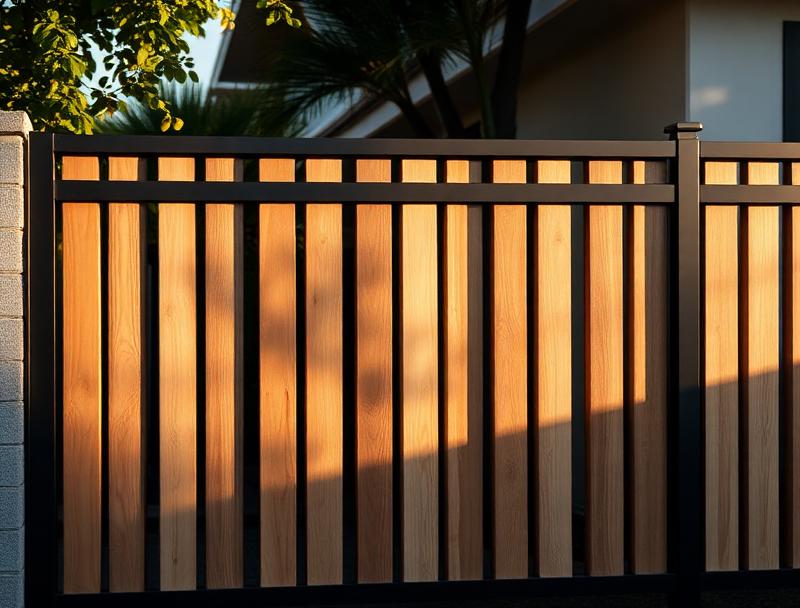 Custom custom bespoke architectural fence installed by Masters Fences in Murray Hill, Beaverton OR