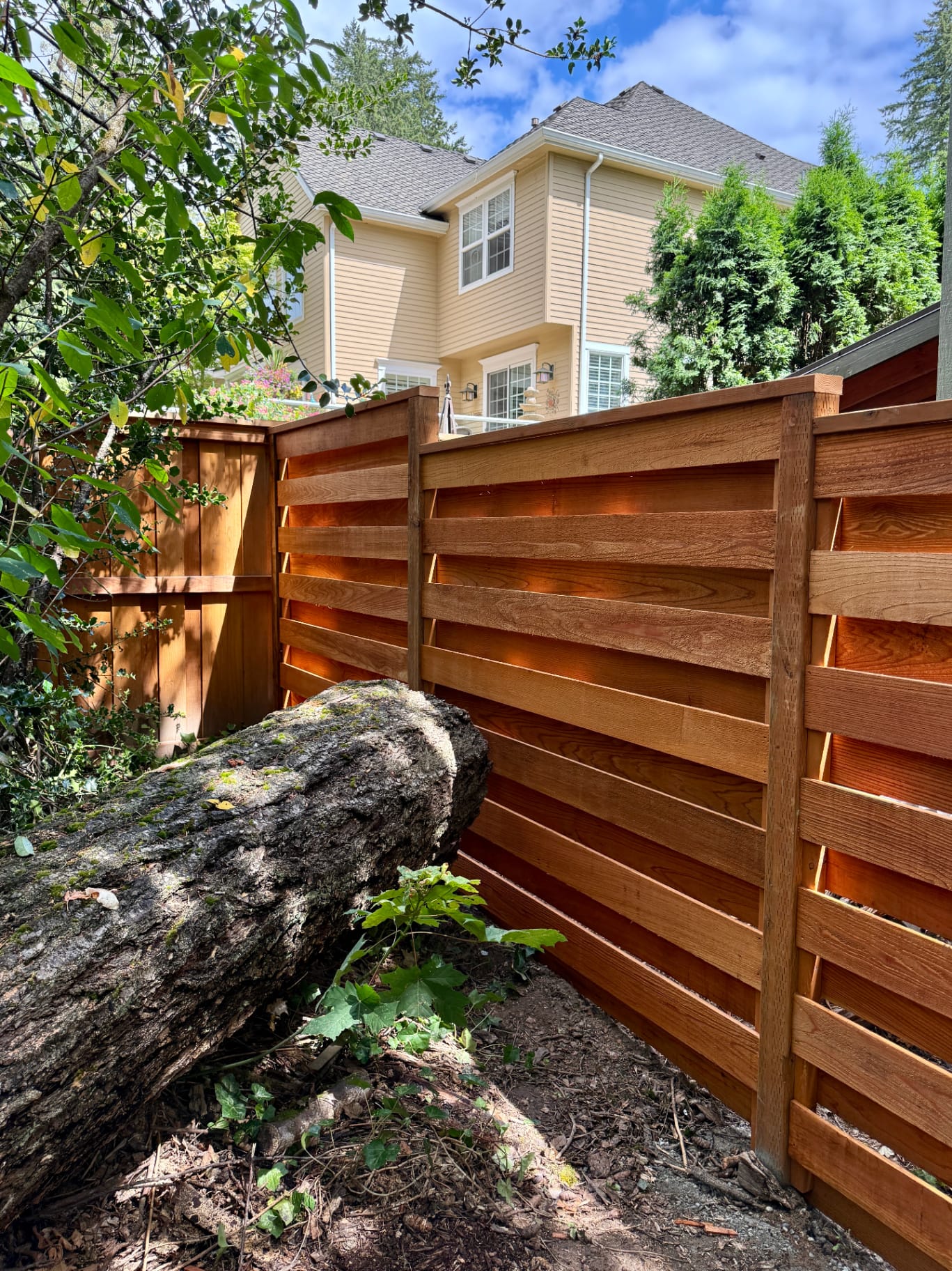 Portland · Cedar Horizontal Fence