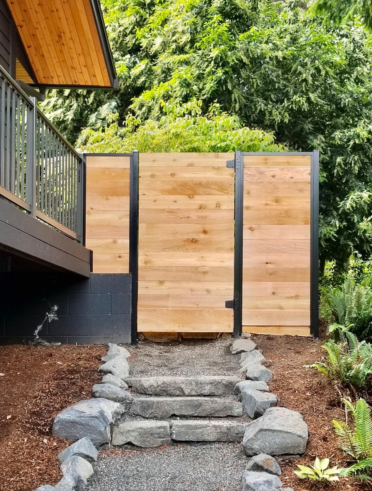 West Linn · Cedar & Steel Gate Entry