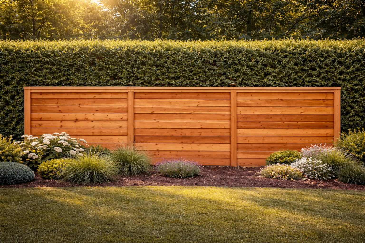 Horizontal Cedar Fence | Masters Fences Portland