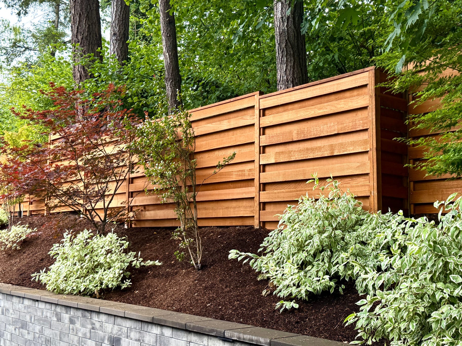 Custom premium residential fence fence installed by Masters Fences in Sexton Mountain, Beaverton OR